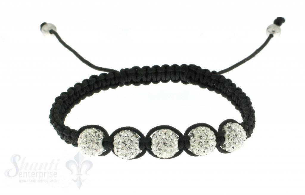 Moon Bracelet: white cristal, 17 cm 1 x Handgelenk - Shanti Enterprise AG