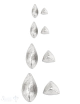 Navette Element 3- kantig abgerundet Silber 925  matt