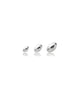 Navette Element abgerundet Loch poliert Silber 925 - Shanti Enterprise AG