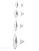 Navette Element dreikantig Silber 925 crash mattiert - Shanti Enterprise AG