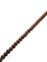 Nussbaumholz Strang asiat. braun poliert 8 mm AA (8.0-8.3 mm)
