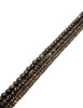 Obsidian Strang oliv dunkel Kugel facettiert rund - Shanti Enterprise AG