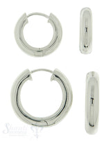 Ohrhänger: Creolen halbrund gänzend Grösse 20x4,5 mm