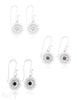 Ohrhänger Silber hell 16 mm Sonne mit Zirkonia durchbrochen mit Bügel - Shanti Enterprise AG