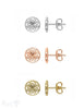 Ohrstecker Silber 8 mm Blumenmandala - Shanti Enterprise AG