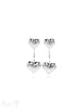 Ohrstecker Silber hell 8+10 mm Herz doubel face poliert mit Stift - Shanti Enterprise AG