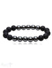 Onyx & Hämatit Armband poliert & matt auf Elastik 19 cm - Shanti Enterprise AG