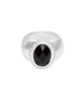Onyx oval Ring gekratzt 14 mm breite Schiene - Shanti Enterprise AG