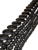 Onyx Strang schwarz eckig facettiert Disk AA - Shanti Enterprise AG