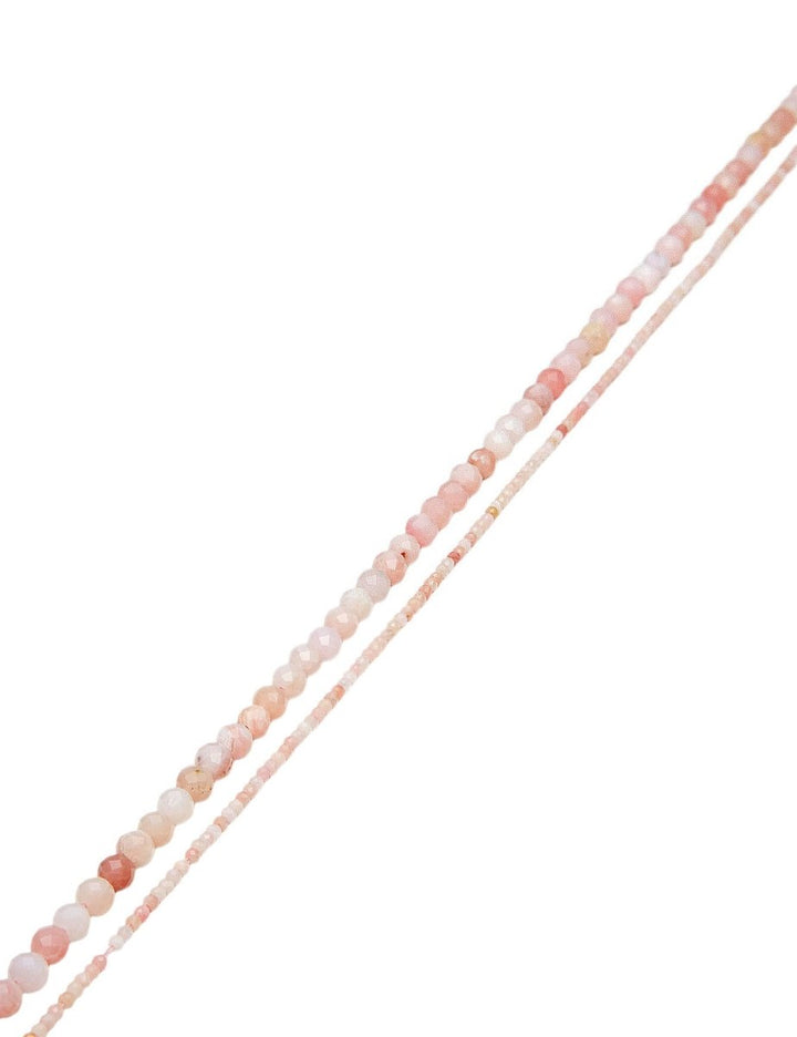 Opal Strang Natur rosa-crème facettiert Kugeln - Shanti Enterprise AG