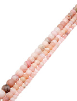 Opal Strang Natur rosa matt Kugeln