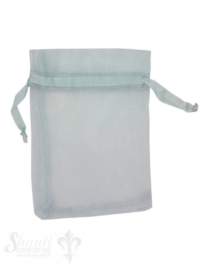 Organza- Säckli, 25 Stk., pastelltürkis - Shanti Enterprise AG