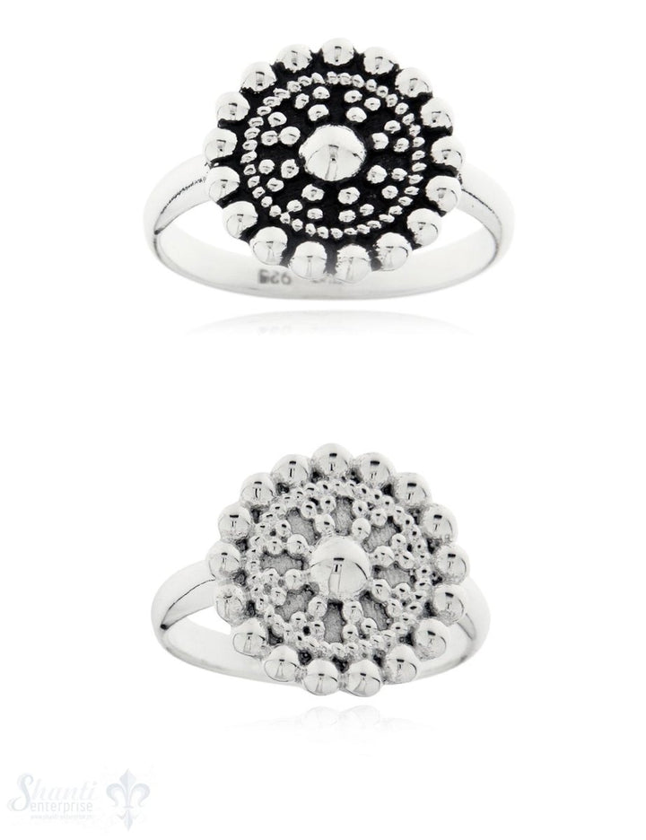 Ornament Ring 14 mm gepunktet u. verziert - Shanti Enterprise AG