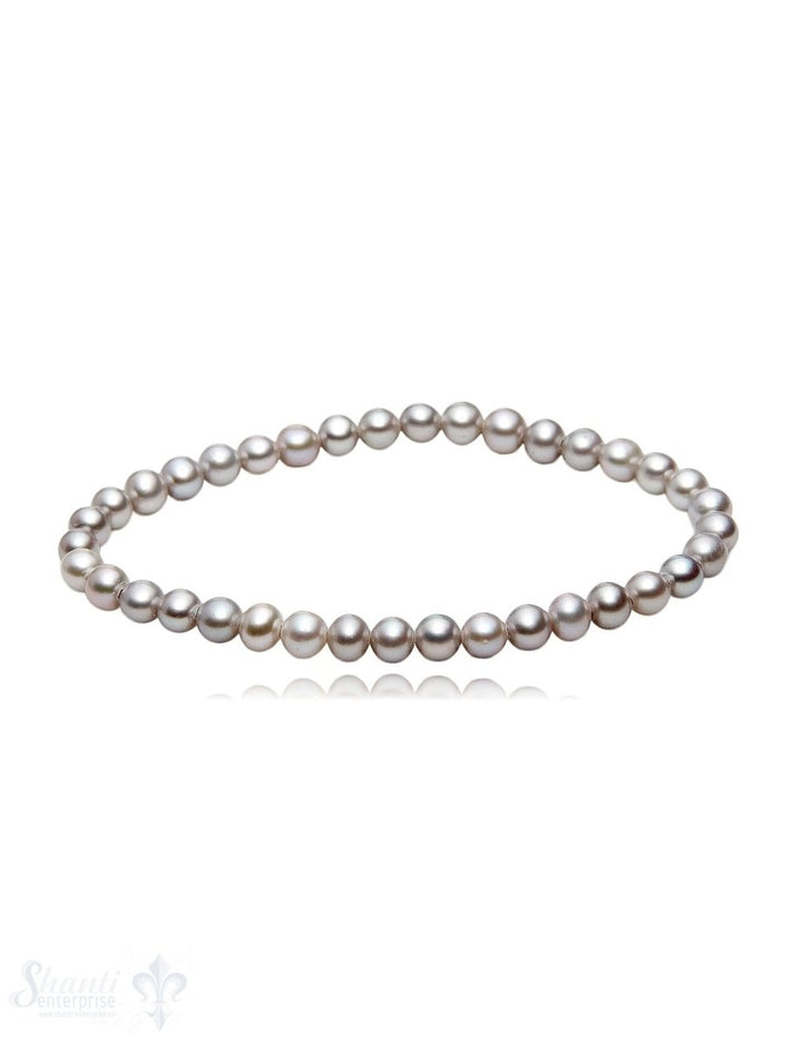 Perlen Armband 5-6 mm potatoes auf Elastik 19 cm - Shanti Enterprise AG