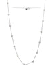 Perlen weiss Kette Anker fein 80 cm mit Federringschloss Silber 925 ec - Shanti Enterprise AG