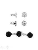 Perlkappe Silber Blume hoch 9 mm