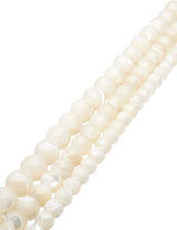 Perlmuttkette weiss