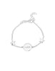 Plaquette Love mit 2 Sternen Ankerkette Grössenverstellbar mit Karabiner Silber 925 - Shanti Enterprise AG