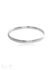 polierter & flacher Armreif massiv 5 mm breit innen flach Silber - Shanti Enterprise AG