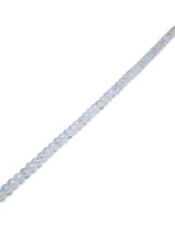Regenbogen-Mondstein Strang poliert Kugeln ca.7 mm weiss transparent rund AAAA