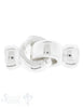 Ring Klickverschluss 14x7 mm halbrund 2-fach Kappen mit Kreuz ID 7.4 mm poliert Silber 925 - Shanti Enterprise AG