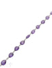 Rosenkranzkette Amethyst violett 9x7 mm Tropfen fl ach facettiert Silber Abschnittlänge wird angepasst per cm - Shanti Enterprise AG
