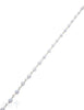 Rosenkranzkette Chalcedon hellblau 4 mm rund polie rt Silber Abschnittlänge wird angepasst per cm - Shanti Enterprise AG