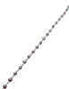 Rosenkranzkette Perlen schwarz 5 mm rund poliert Silber 925 Abschnittlänge wird angepasst per cm - Shanti Enterprise AG