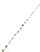 Rosenkranzkette Phantomquarz 4 mm rund poliert Silber 925 Abschnittlänge wird angepasst per cm