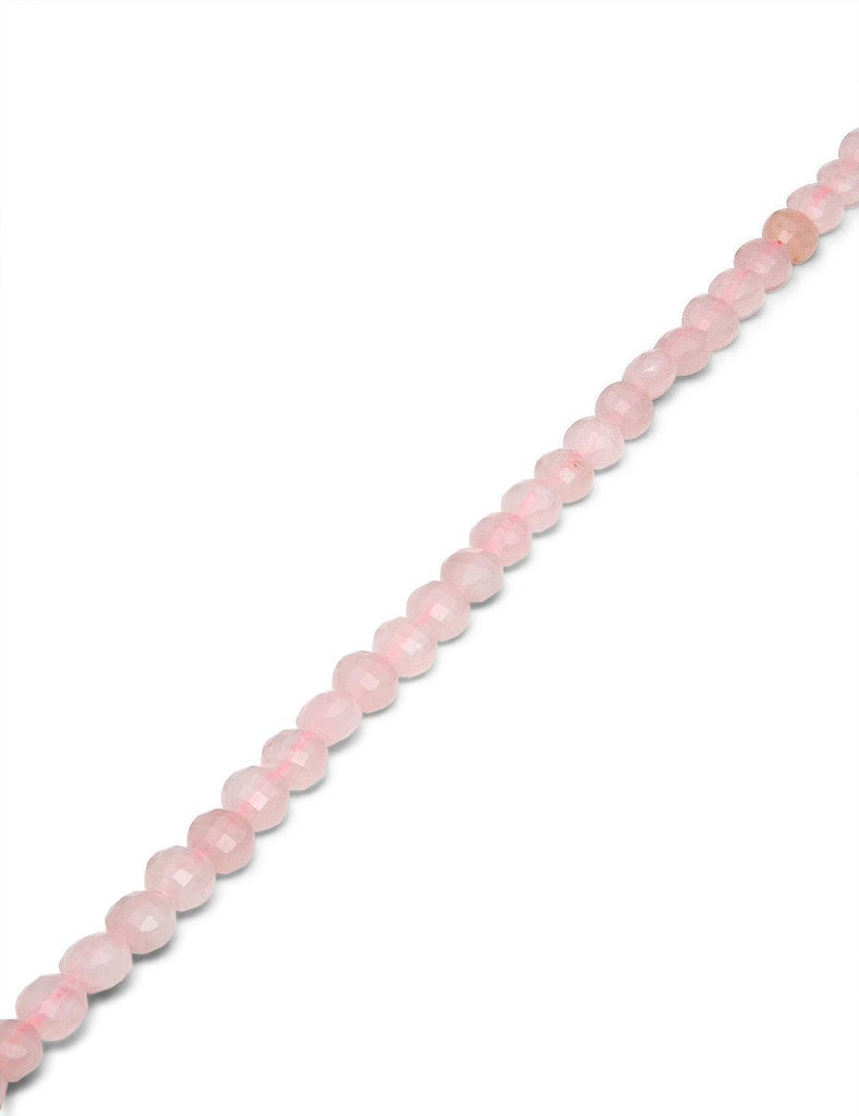 Rosenquarz Strang facettiert opak Disk dick 6 mm AAA (6.3-6.5 mm 4.7 mm dick) - Shanti Enterprise AG