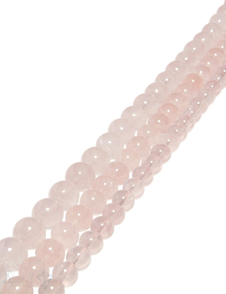 Rosenquarzkette 40-42 cm lang poliert - Shanti Enterprise AG
