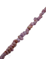 Rubinkette matt Trommelsteine quer 8 mm