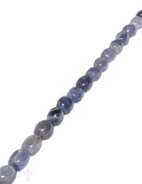Saphir Strang helles blau Trommelsteine poliert 14x11 mm