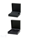 Schachtel schwarz, Kunstleder innen, für Anhänger oder Ohrstecker/ hänger 8,5 x 8,5 x 3,5 cm - Shanti Enterprise AG