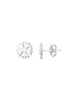 Schneeflocken 8 mm Ohrstecker poliert durchbrochen Silber 925 ec - Shanti Enterprise AG