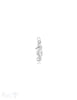 Seepferd Anhänger Silber 18x6 mm aufrecht beidseitig strukturiert - Shanti Enterprise AG