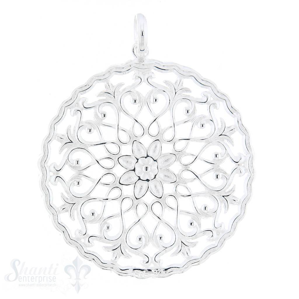 Si-Anhänger: Amulett rund durchbrochen 40 mm - Shanti Enterprise AG