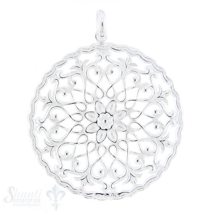 Si-Anhänger: Amulett rund durchbrochen 40 mm - Shanti Enterprise AG