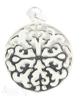 Si-Anhänger: Amulett rund durchbrochen D: 17 mm Dicke: 1.24