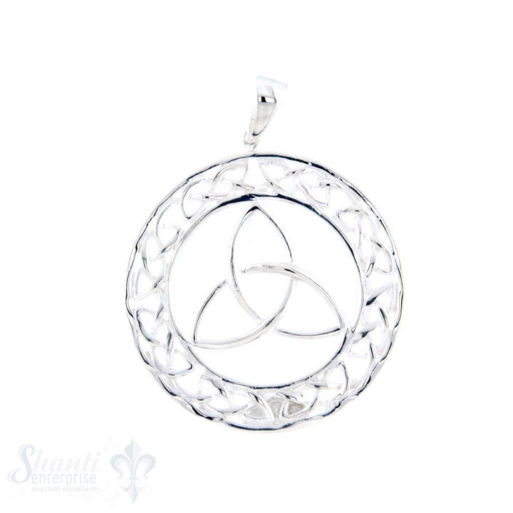 Si-Anhänger: Amulett rund keltisch durchbrochen, 30 mm - Shanti Enterprise AG