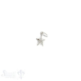 Si-Anhänger: Stern diamantisiert D: 6.5 mm Dicke: 4 mm 3 Stk. / Pack