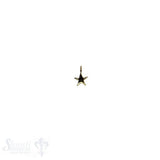 Si-Anhänger: Stern poliert D: 4mm Dicke:0.7mm