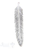 Si-Anhänger:Feder flach, Oese:14x32 mm 12x60 mm - Shanti Enterprise AG