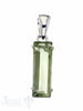 Silber-Anhänger: Rechteck:grüner Amethyst 9x20 mm - Shanti Enterprise AG
