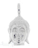 Silber-Anhänger:Buddhakopf mit Oese Weiss-Silber 13x25 mm - Shanti Enterprise AG