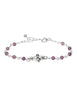 Silber-Armkette 16-19 cm mit Blumen- Zwischenteil Federringschloss Grössen verstellbar Silber 925 - Shanti Enterprise AG