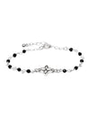 Silber-Armkette 16-19 cm mit Blumen- Zwischenteil Federringschloss Grössen verstellbar Silber 925 - Shanti Enterprise AG