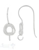 Silber-Brisur Fischhaken mit Öse offen Doppelkreis gedreht 19x8 mm 1 Pack = 2 Paar - Shanti Enterprise AG