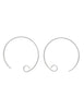 Silber-Brisur Fischhaken mit Öse offen Kreis D 20 mm Pack = 3 Paar - Shanti Enterprise AG