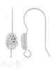 Silber-Brisur Fischhaken mit Öse offen und Blume Haken 0.7 mm Pack = 2 Paar - Shanti Enterprise AG